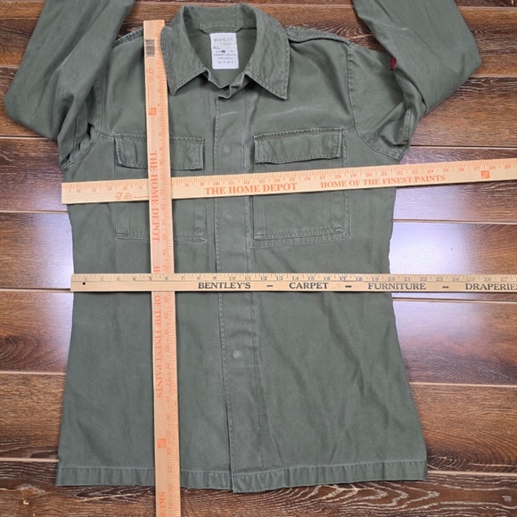 VTG 80’s Dutch Army Olive Green Field Shirt/ Jacket Wahler KL Military Large - Picture 8 of 8